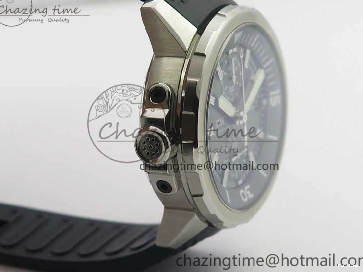 MIROTIME 0110 Aquatimer Chrono IW376803 V6F 1:1 Best Edition Gray Dial on Rubber Strap A FlexibleFit 7153